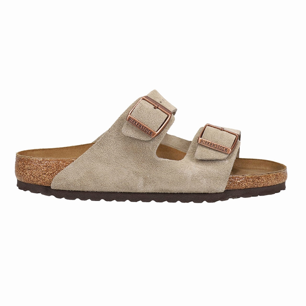 Arizona Suede Leather Sandals Flat Sole