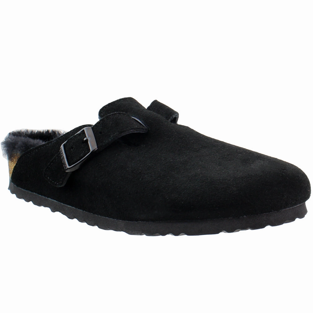 Multi Density Boston Shearling Suede Leather Clogs