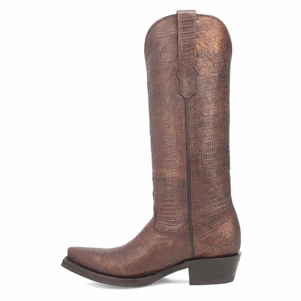 High-performance dancer - style Athena Lizard Print Snip Toe Cowboy Boots