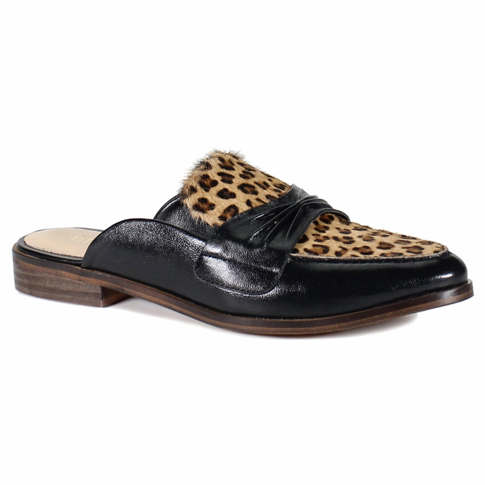 Au Pair Leopard Mule Loafers thickest