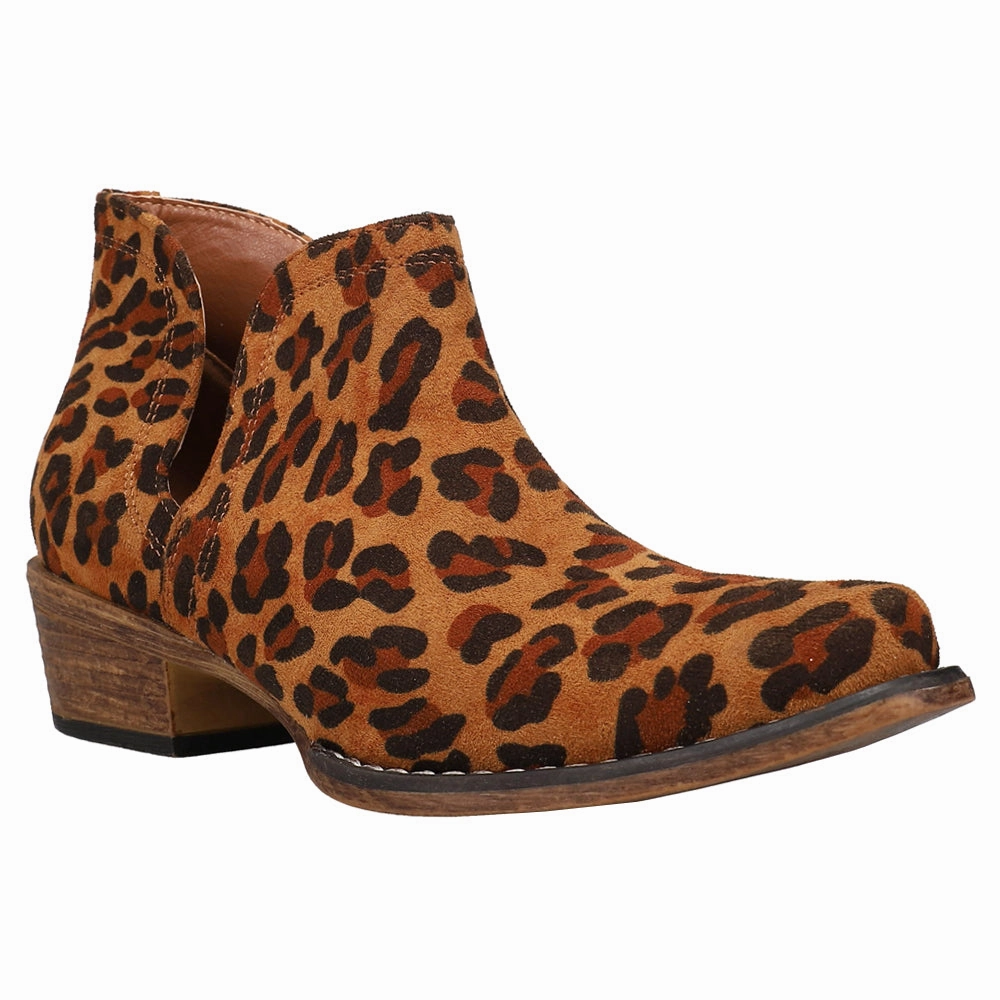 Ava Leopard Snip Toe Cowboy Booties highly recommended Flexible Toe Box