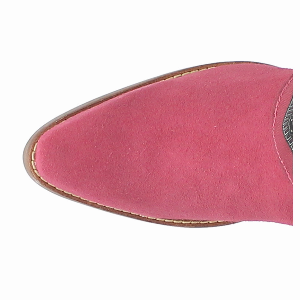 All-Day Flexibility Bandida Paisley Studded Round Toe Zippered Cowboy Booties