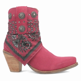 Bandida Paisley Studded Round Toe Zippered Cowboy Booties morning Breathable Perforations