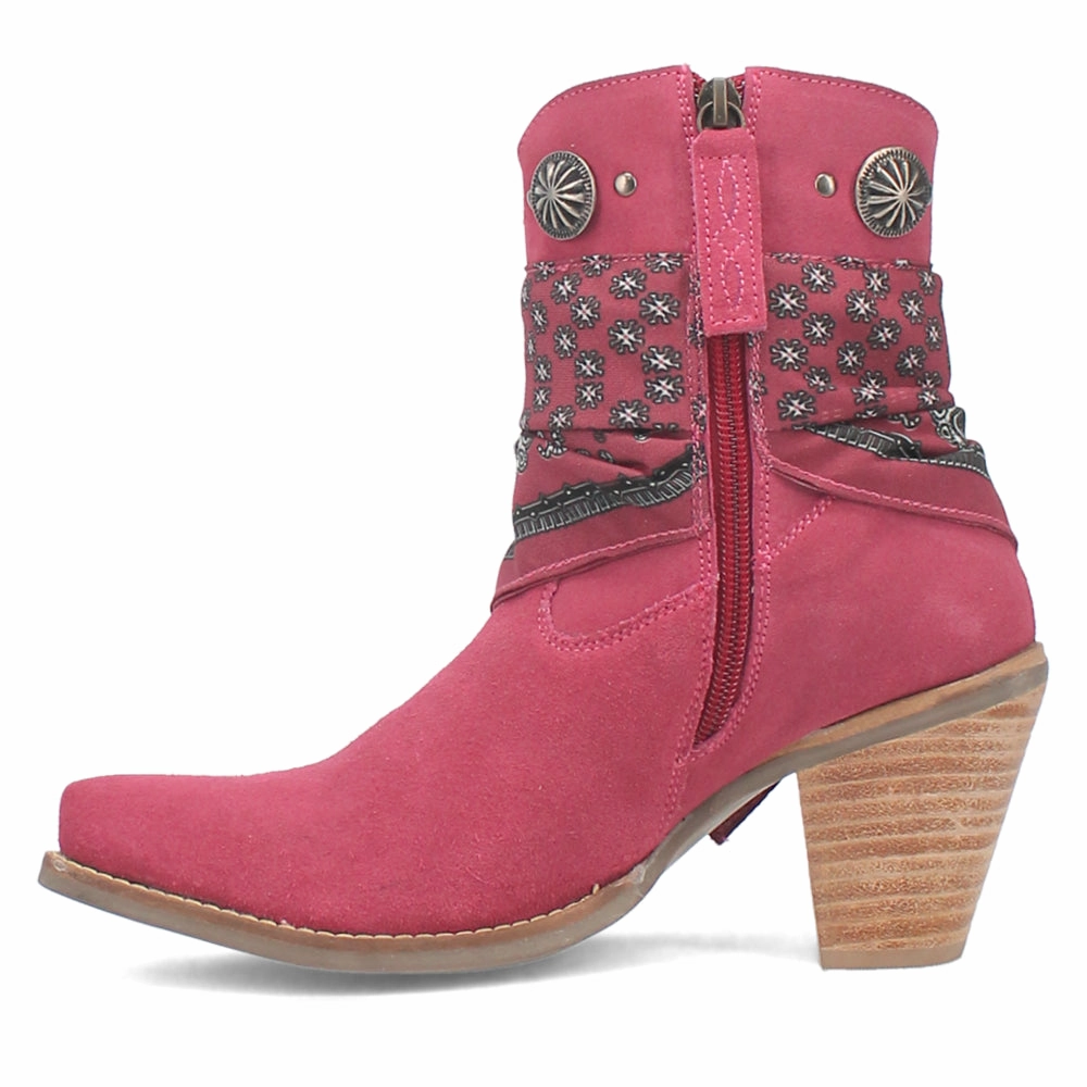 windy - day shoes Bandida Paisley Studded Round Toe Zippered Cowboy Booties