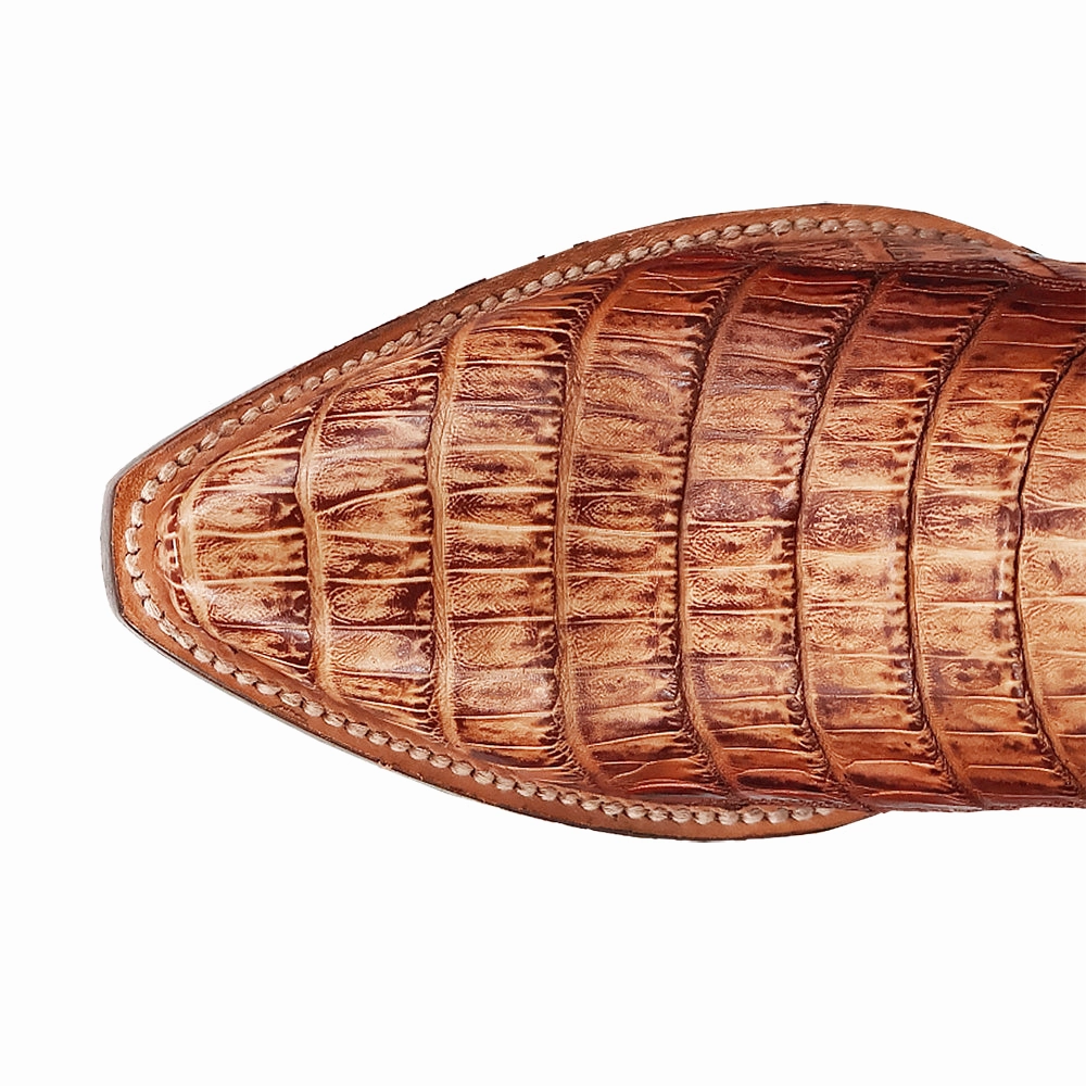 easy - clean - level dancing - style Berkeley Embroidered Caiman Snip Toe Pull On Cowboy Boots