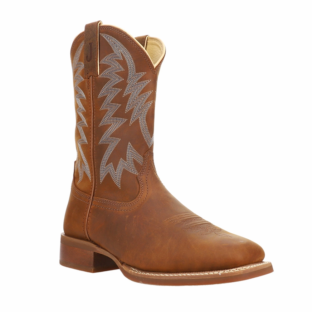 Big Bucks 11 Inch Square Toe Cowboy Boots Thermal Protection High-Quality Leather
