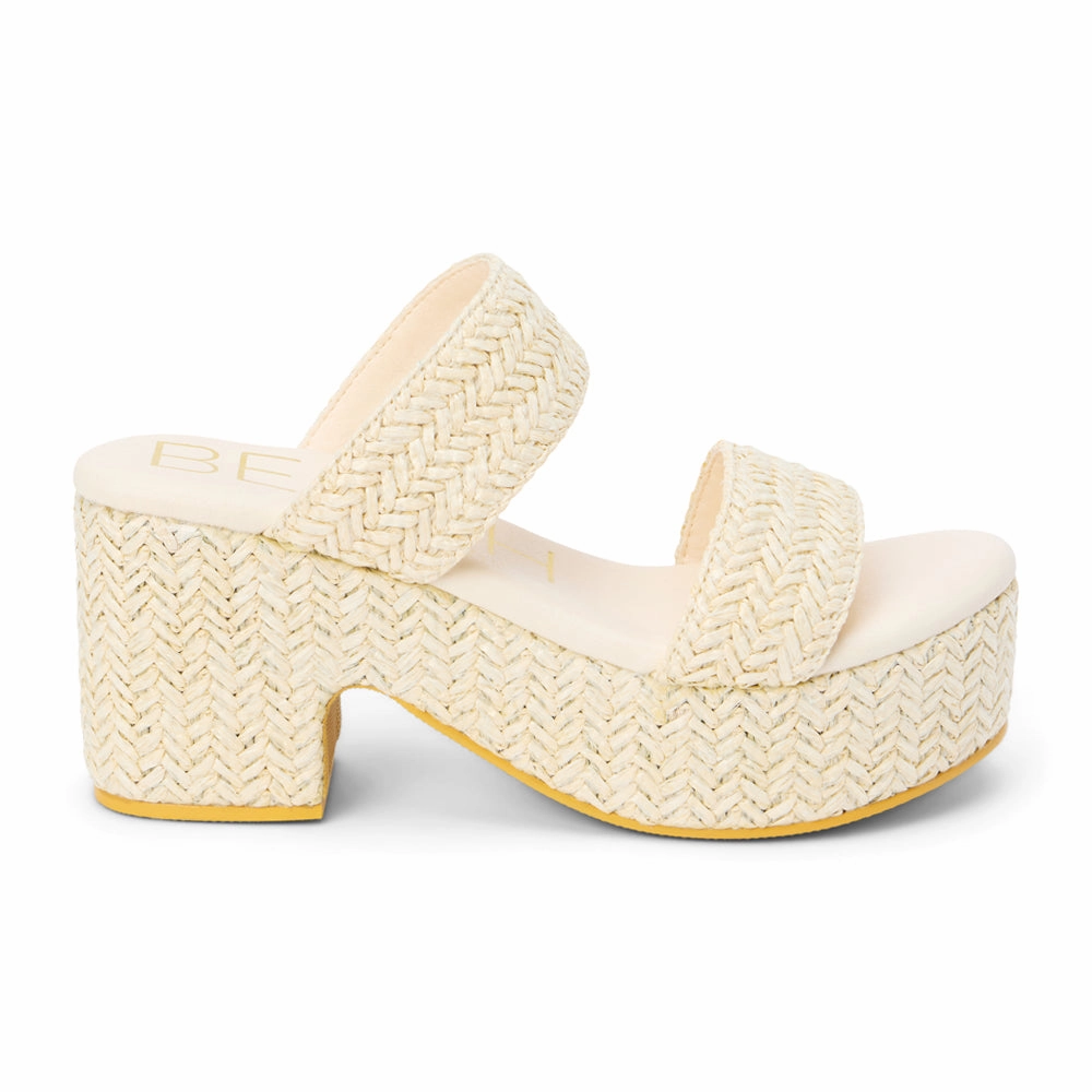 Sculpted wear perforated upper Ocean Ave Platform Block Heel Sandals