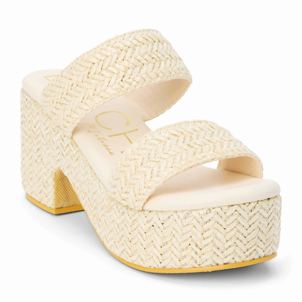 Durability Tested Stitching matching Ocean Ave Platform Block Heel Sandals