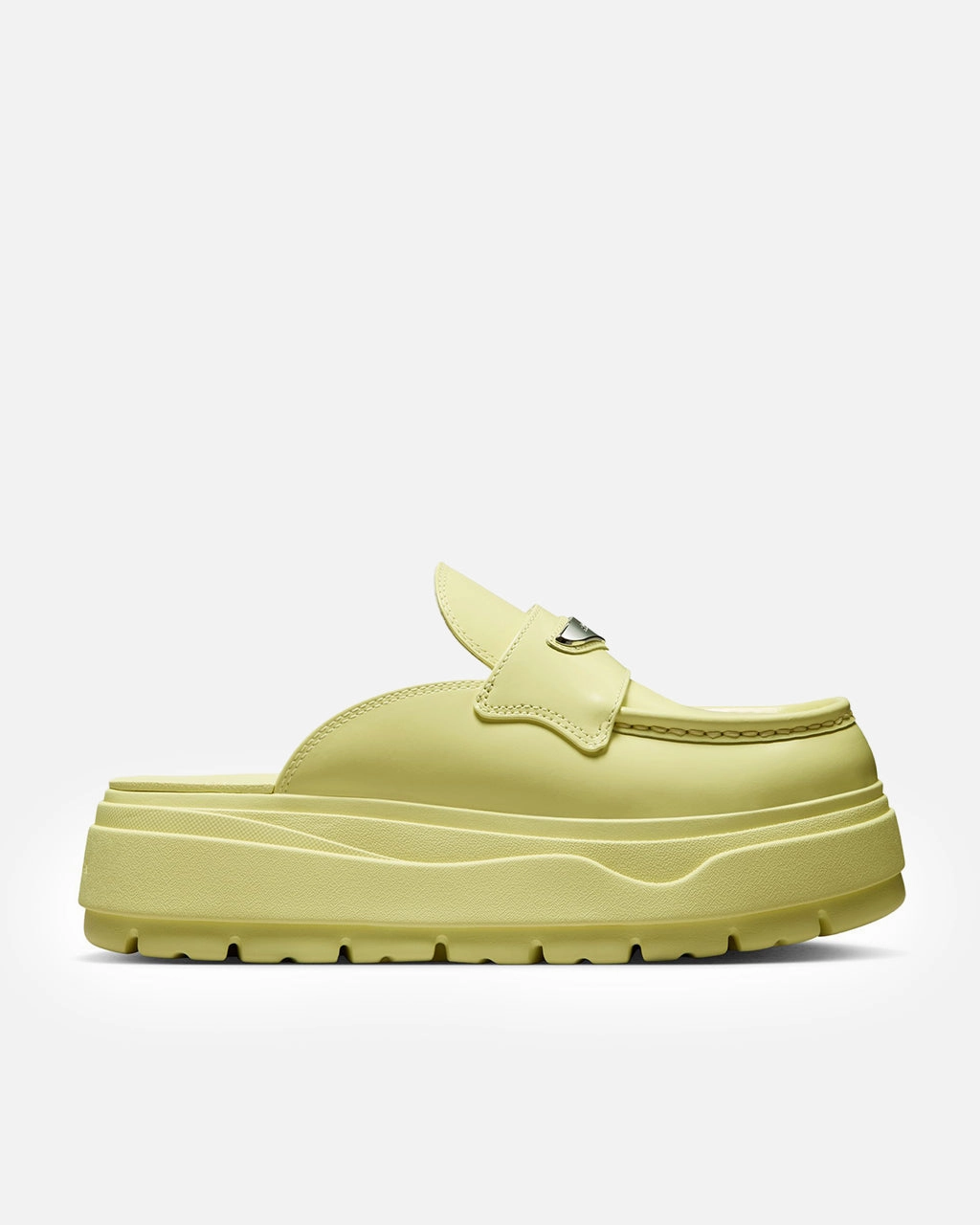 WMNS Air Jordan Mule 'Luminous Green/Metallic Silver' Zip - up weakest