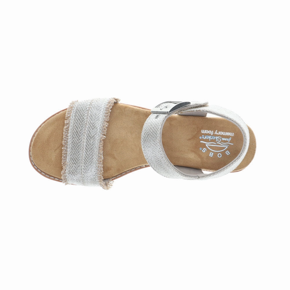 Trend-setting comfort Luxe Touch Bobs Desert Kiss Metallic Ankle Strap Sandals