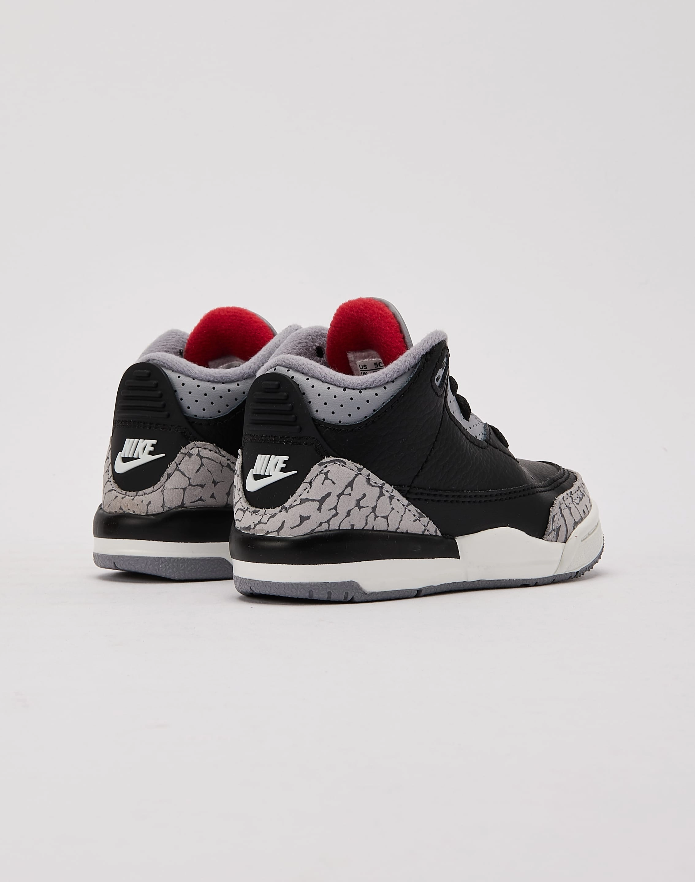 Jordan Air Jordan 3 Retro 'Black Cement' Toddler Outdoor Flex Balanced Base
