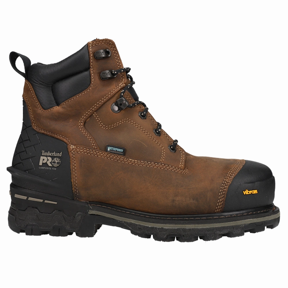 Work Boots Ready Supportive Fit Boondock HD 6 Inch Waterproof Composite Toe Work Boots