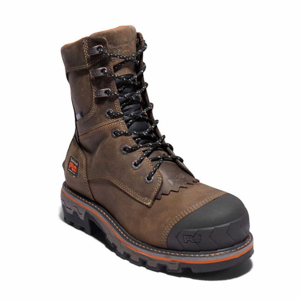 Waterproof Grip Max Support Boondock HD Logger 8 Inch Waterproof Composite Toe Work Boots