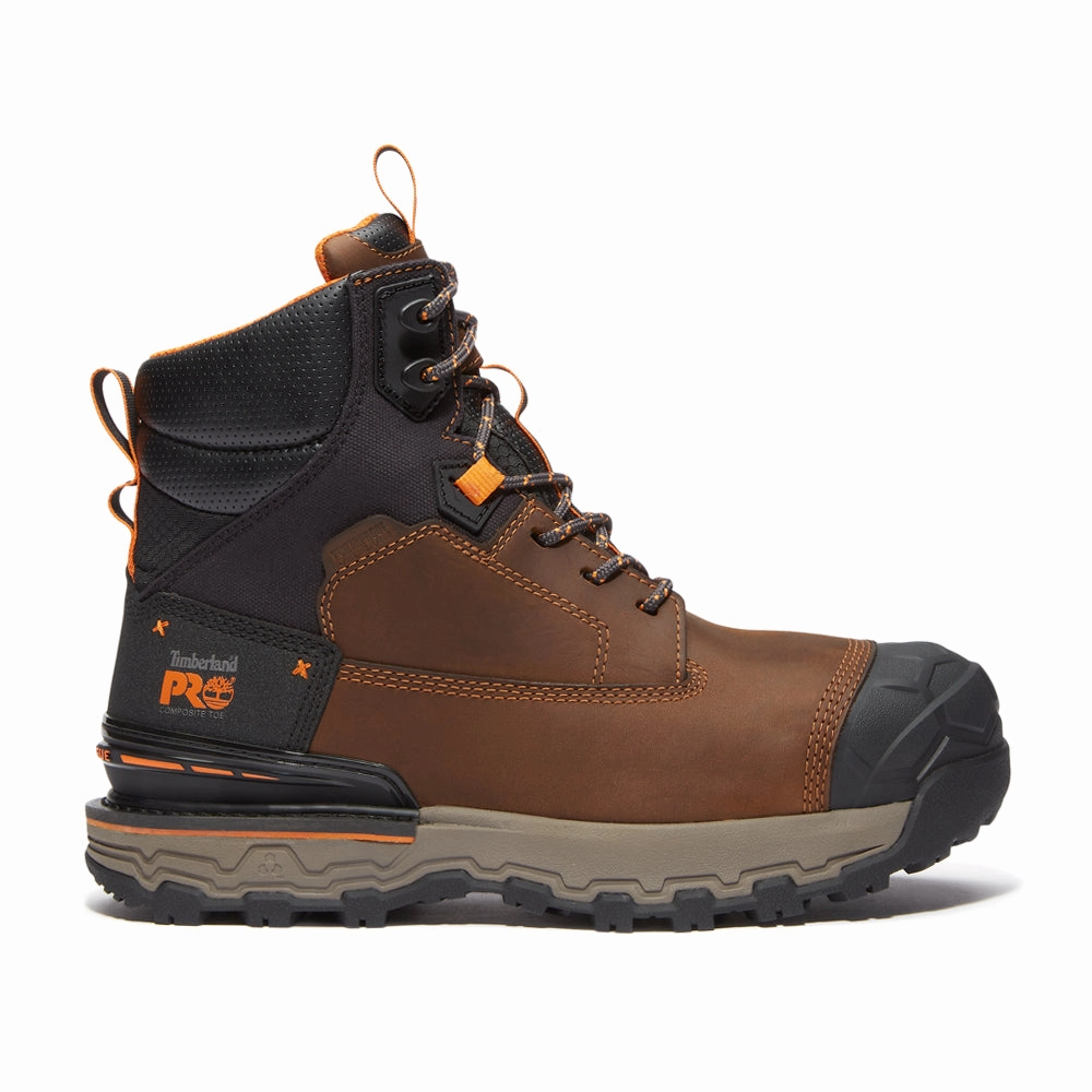 Boondock Ultralight 6 Inch Waterproof Composite Toe Work Boots Rugged Fit Long Wear Support
