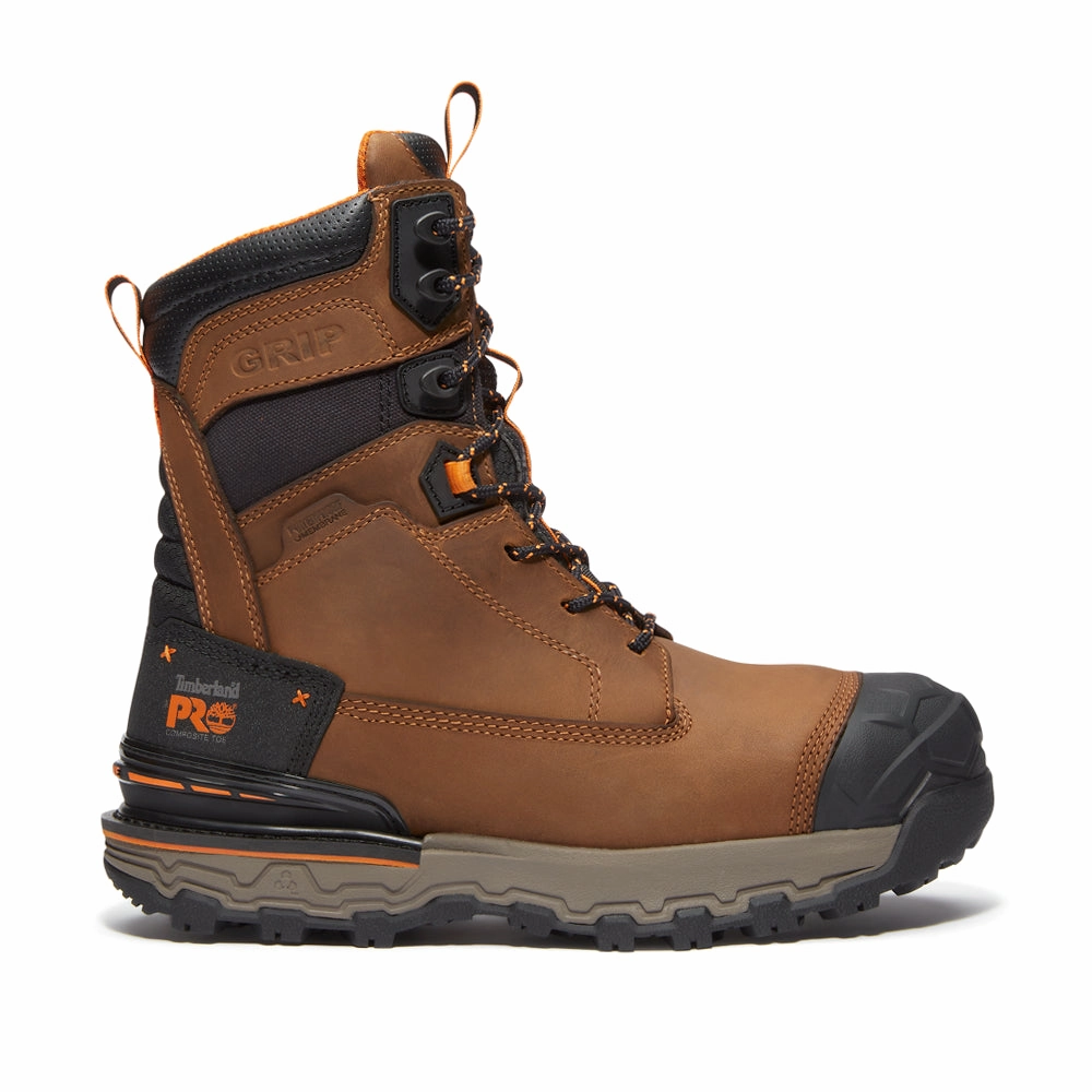 Boondock Ultralight 8 Inch Waterproof Composite Toe Work Boots Power Grip