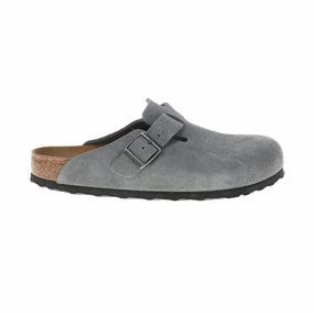 Anti Odor Boston Soft Footbed Suede Leather Clogs