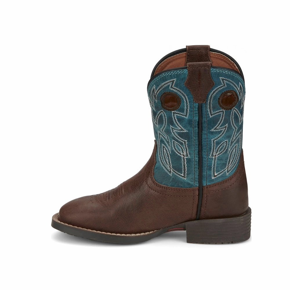 Bowline Junior Water Buffalo Square Toe Cowboy Boots (Youth) ArchSupport