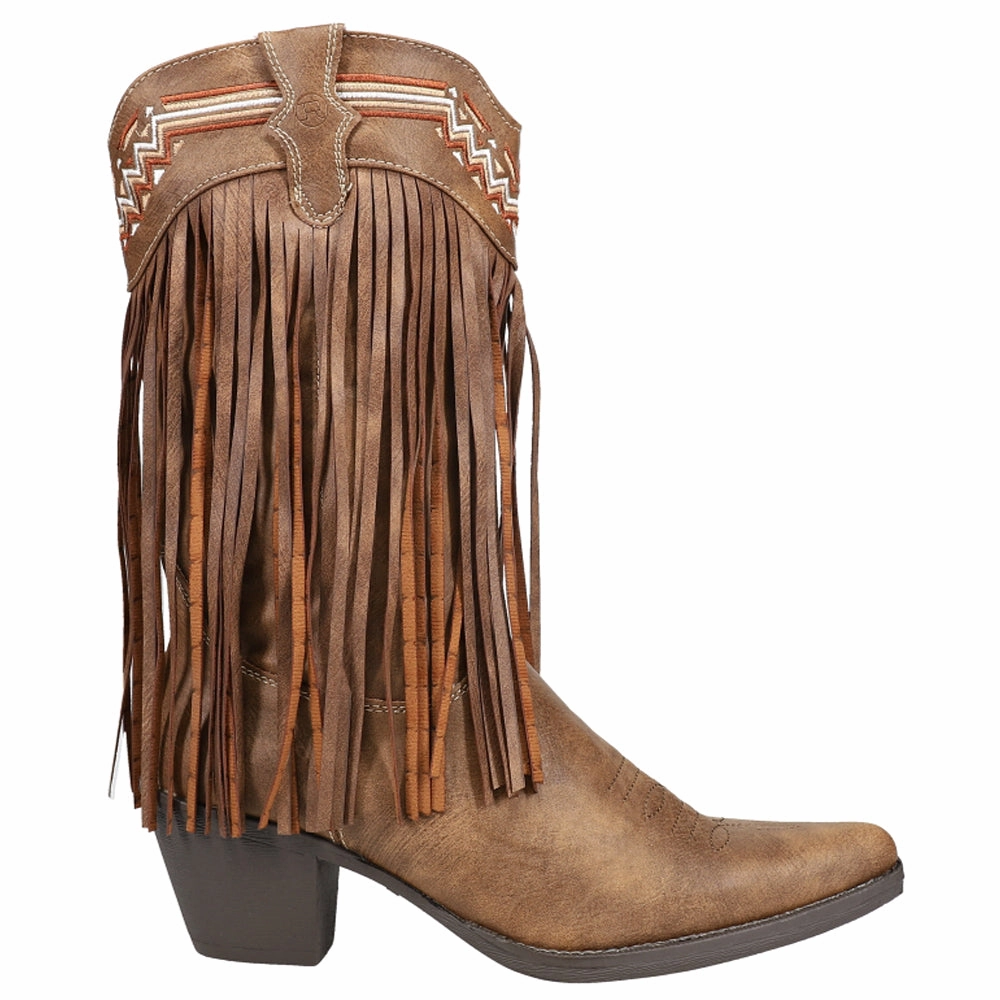Fringes Snip Toe Cowboy Boots Affordable