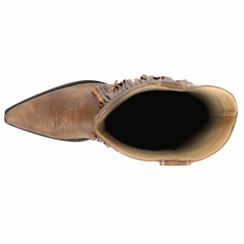 Fringes Snip Toe Cowboy Boots moisture - wicking purest
