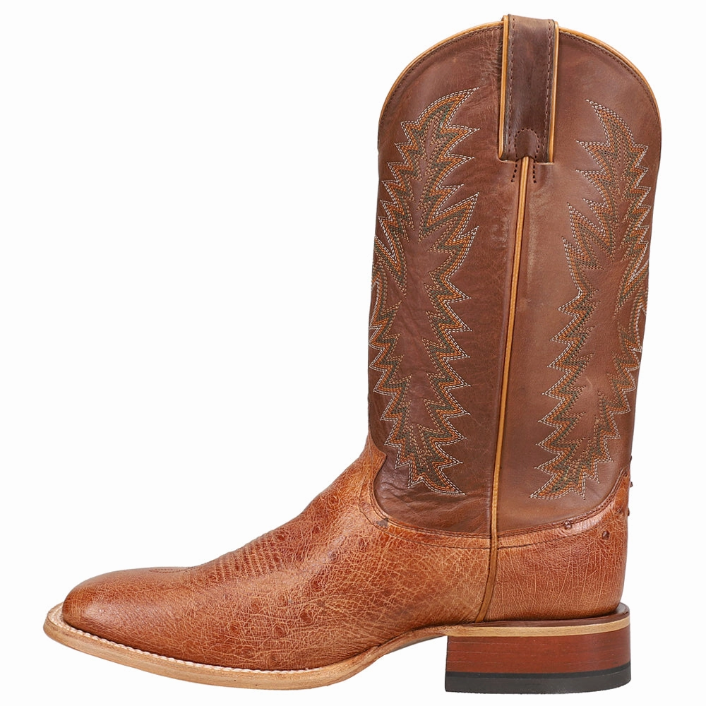 Padded Interior Weekend Camping Leather Material Breck 13 Inch Smooth Ostrich Square Toe Cowboy Boots