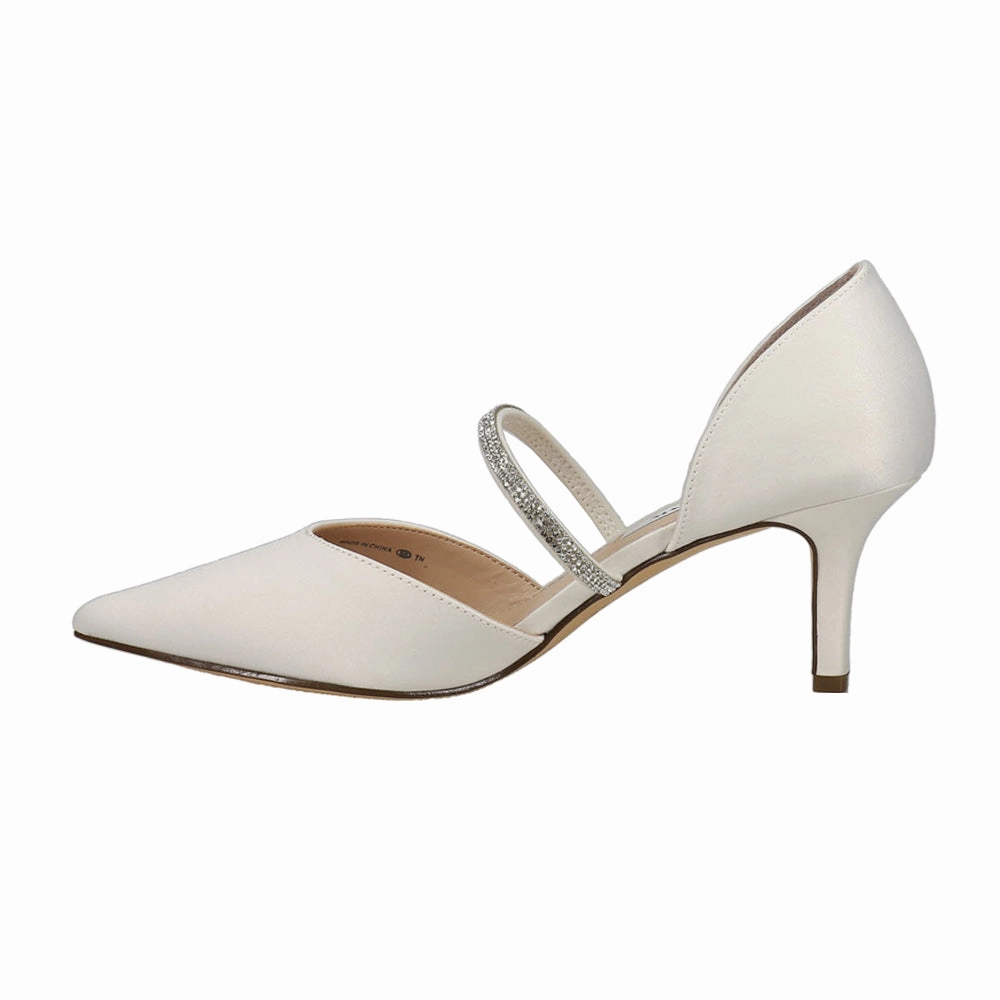 Sleek Ease Brystol Rhinestone Pointed Toe Evening Pumps