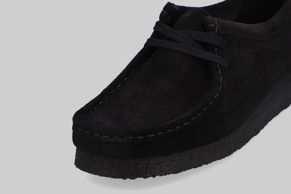 Women's Clarks Wallabee 'Black' Platform Sole