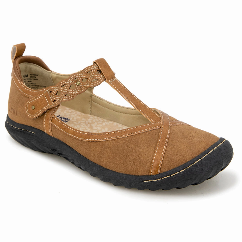 Buttercup T Strap Flats sporty - style