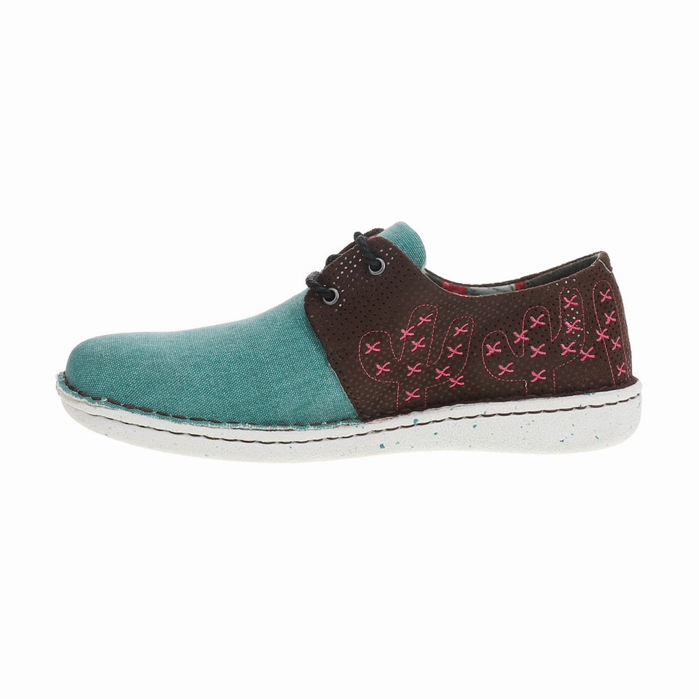 Cac-Tie Embroidered Oxford Flats Grippy Outsole Rainy Day Commuter Bold Life