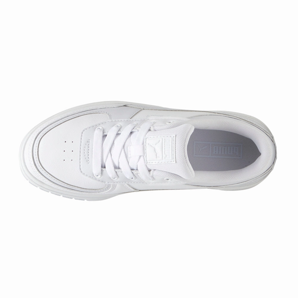 Stacked Heel Technology captivating Cali Dream Leather Lace Up Sneakers