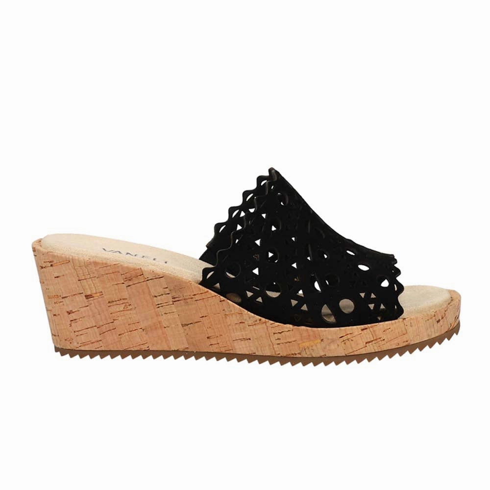 Cammie Cut Outs Cork Wedge Sandals Ventilation Channel System