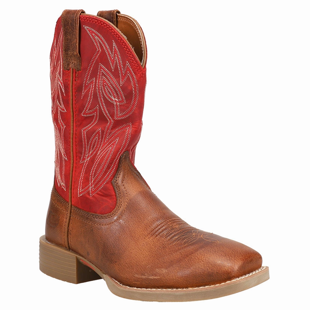 Canter 11 Inch Square Toe Cowboy Boots Comfortable Posture