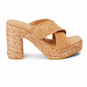 school shoes dimension Caravan Block Heel Platform Espadrille Sandals