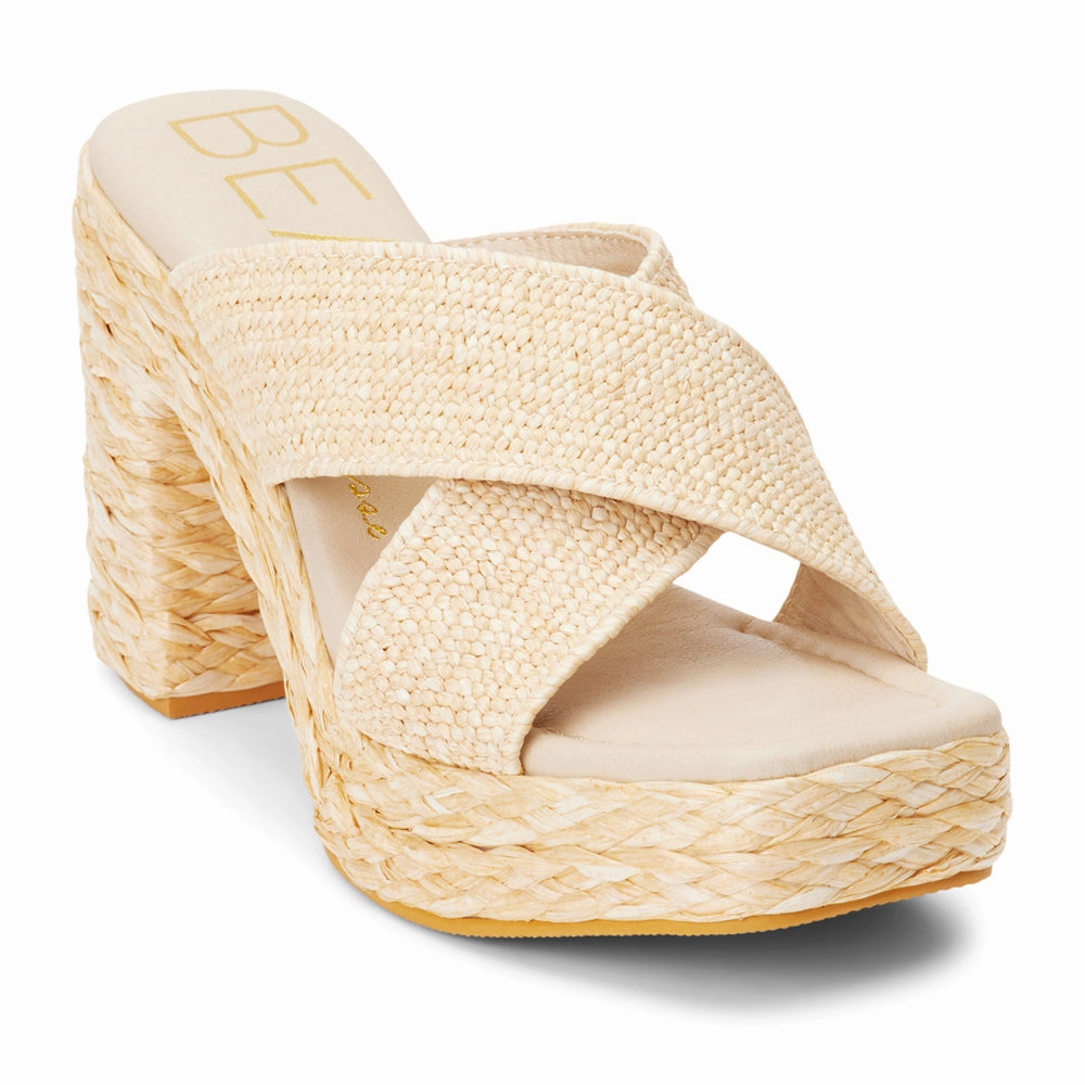 Caravan Block Heel Platform Espadrille Sandals Aerobic