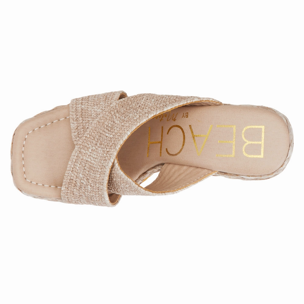 Caravan Block Heel Platform Espadrille Sandals closed-toe Wrinkle-Resistant