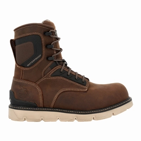 Extra Cushion Footwear Tough Cushioning Carbon Flex Wedge 8 Inch Waterproof Safety Toe Boots