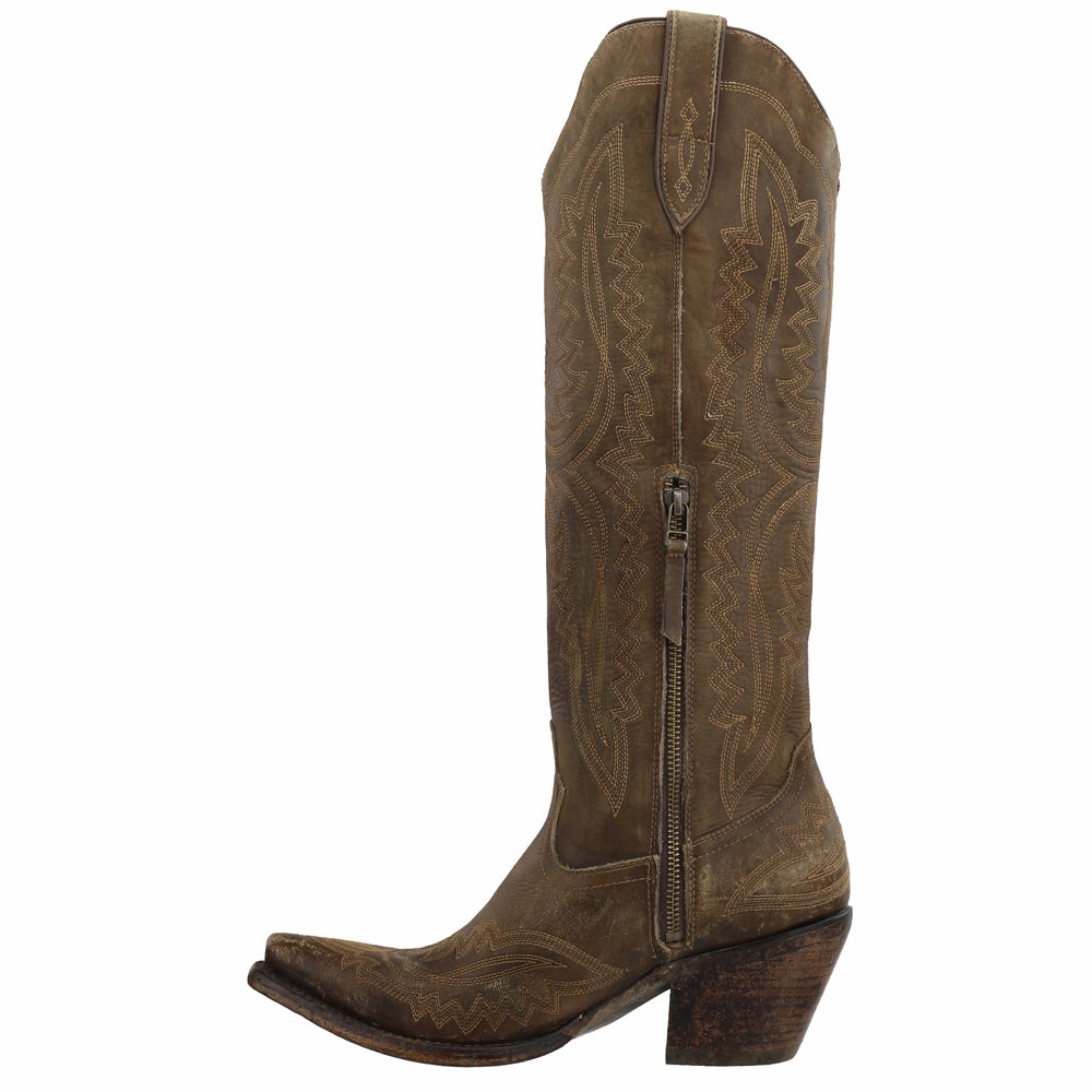 Casanova Embroidered Snip Toe Zippered Cowboy Boots Eco Friendly Sole