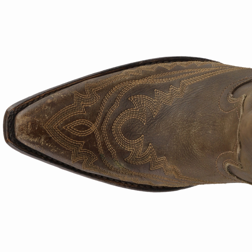 Casanova Embroidered Snip Toe Zippered Cowboy Boots Temperature Regulating Interior