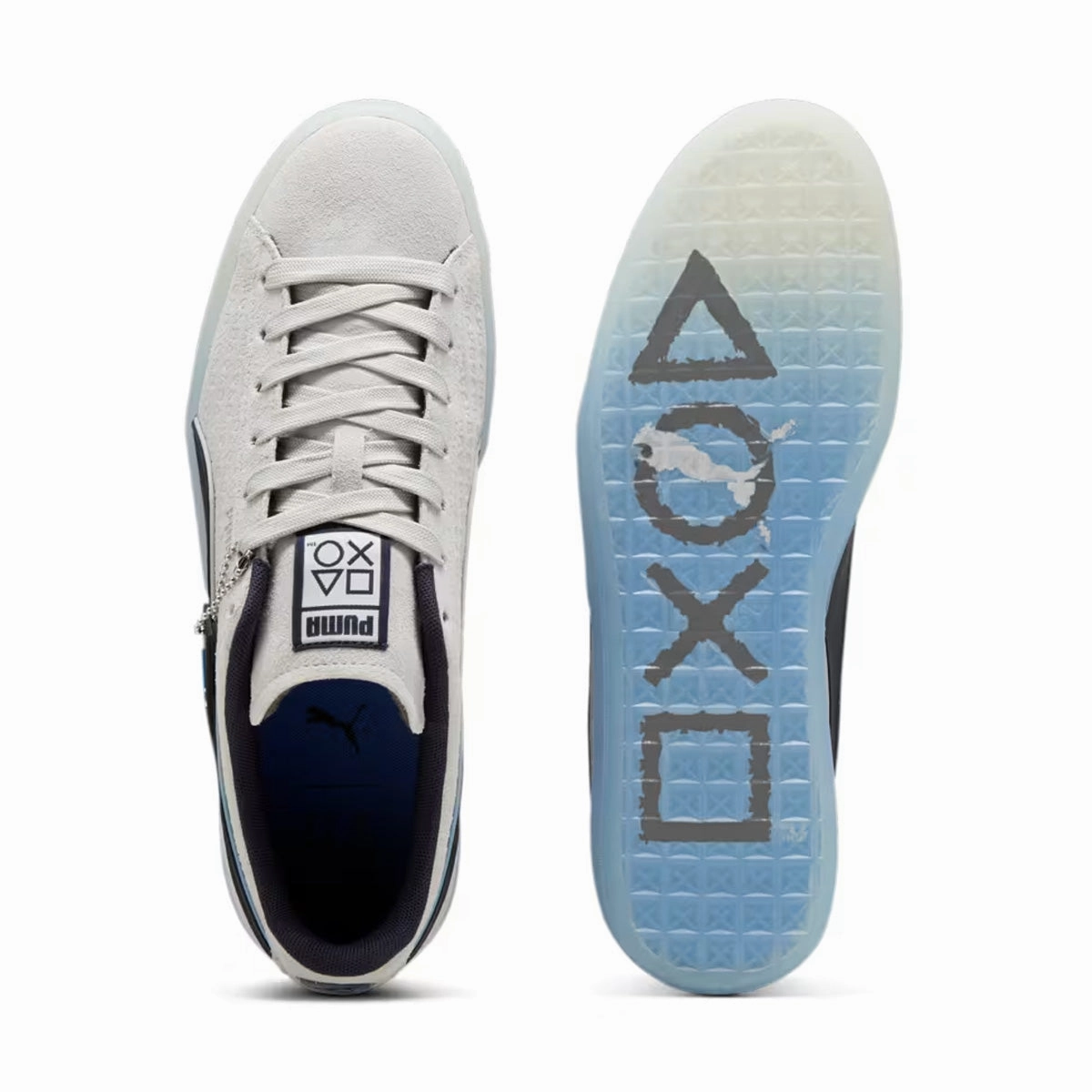 Stylish Wear suede - type   Playstation Suede 'Glacial Gray New Navy'