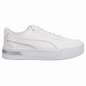 Skye Metallic Lace Up Platform Sneakers Easy traction