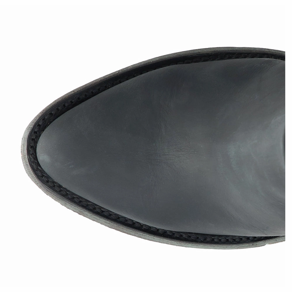 Abrasion Dispersing Texure Charlie Zippered Round Toe Bootie