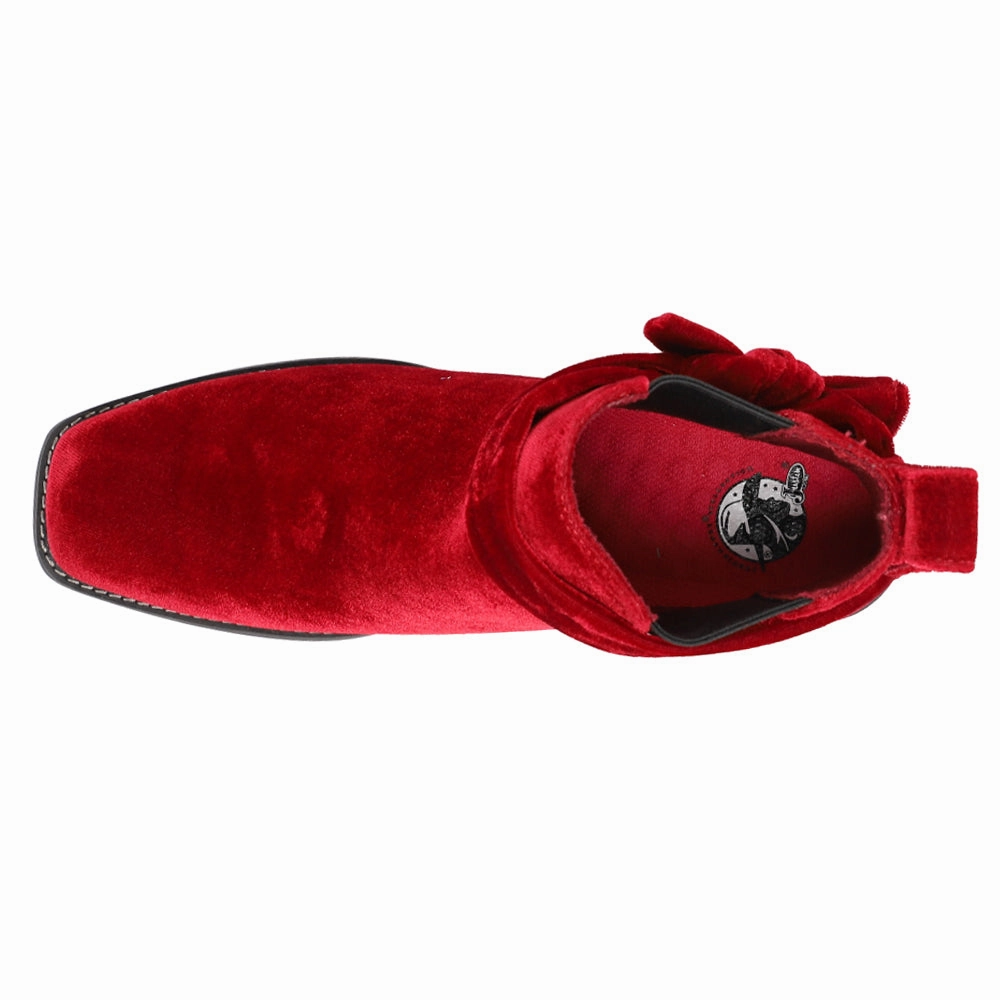 youth trend Durable Shell Rainy Day Commuter Chellie Velvet Square Toe Pull On Booties