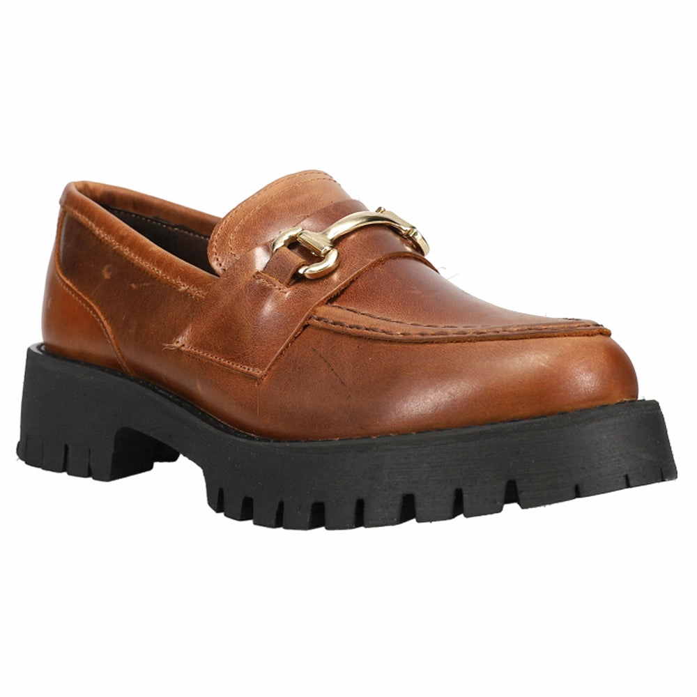 Bacteria Resistant Lining Non Marking Outsole Lando Platform Lug Sole Loafers