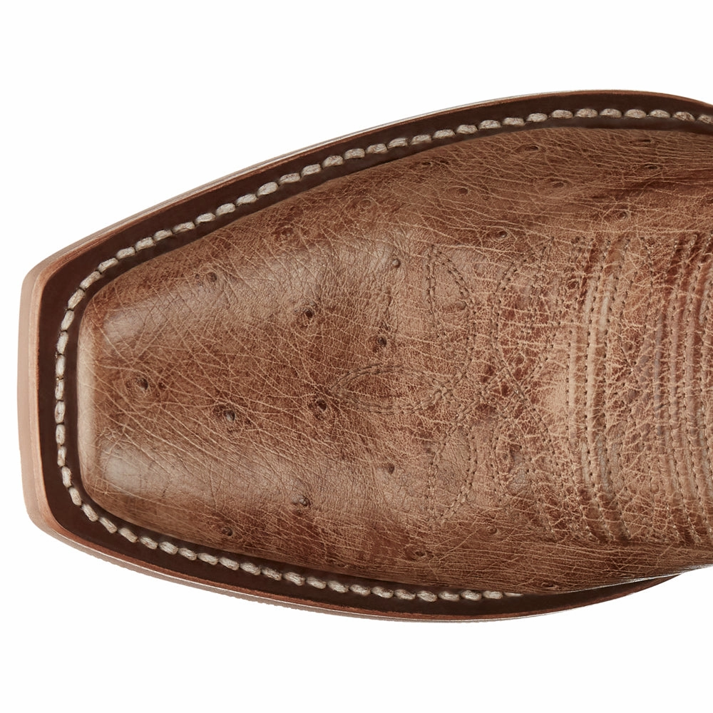 Outdoor Mission waterproof Willa 12 Inch Smooth Ostric Square Toe Cowboy Boots