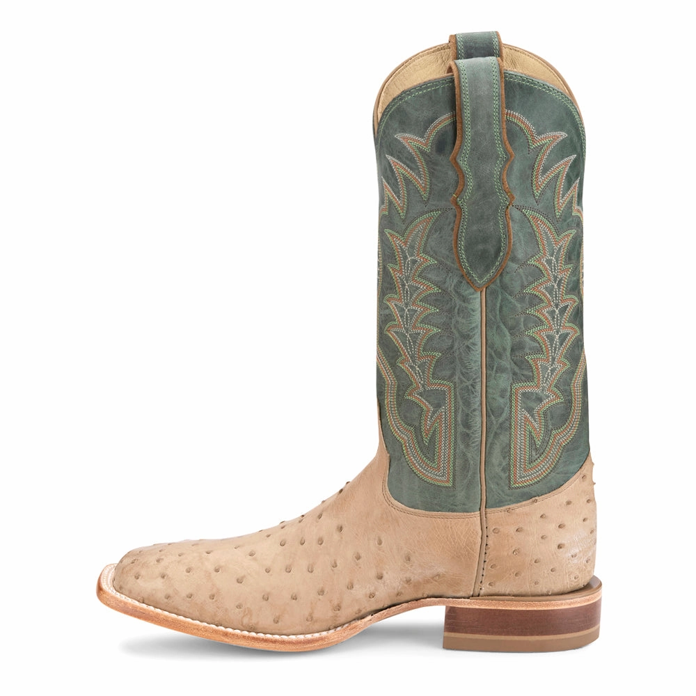 Daily Essentials Chisolm 13 Inch Full Quill Ostrich Square Toe Cowboy Boots