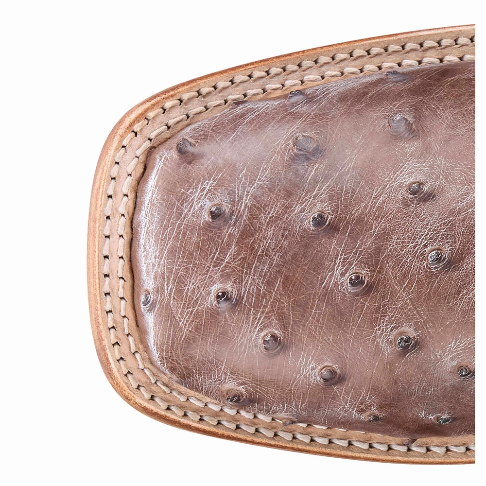 Arch Support System Comfort Insoles Chisolm 13 Inch Full Quill Ostrich Square Toe Cowboy Boots