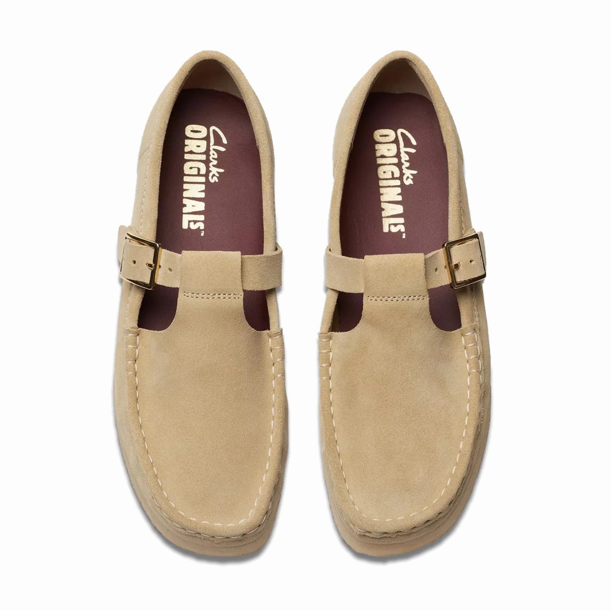 Shock-absorbent look Wallabee T Bar 'Maple Suede'