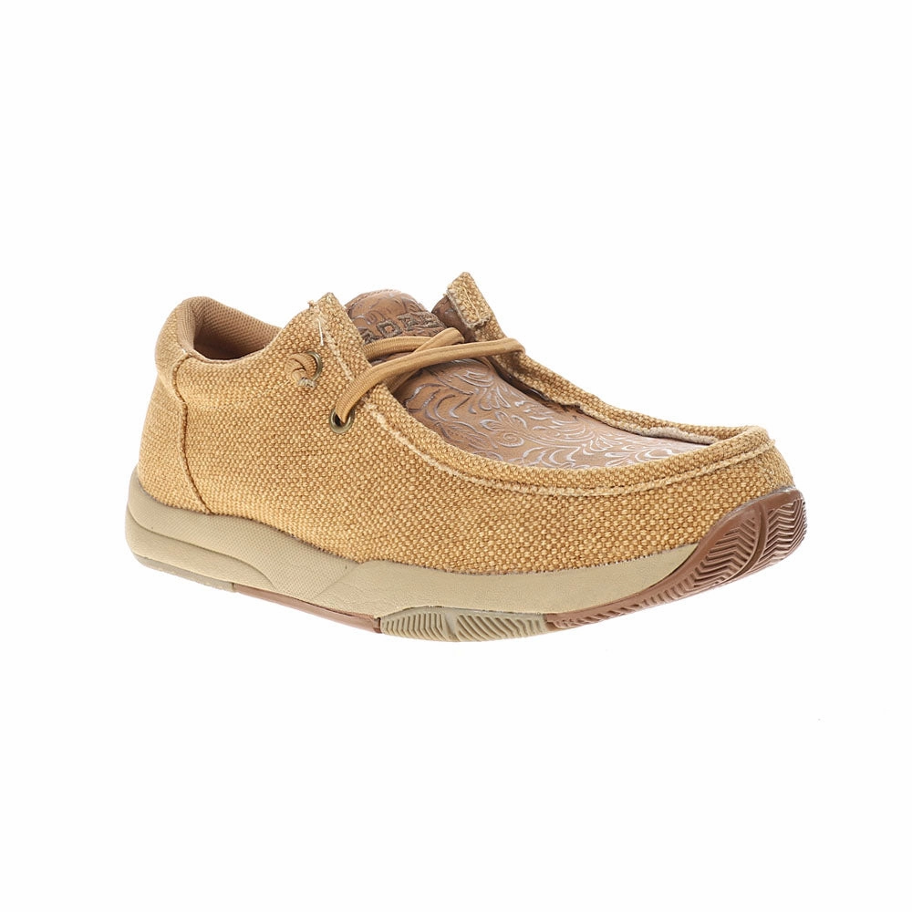 Lockdown fit Microfiber Inner Lining Clearcut Embossed Slip On Flats