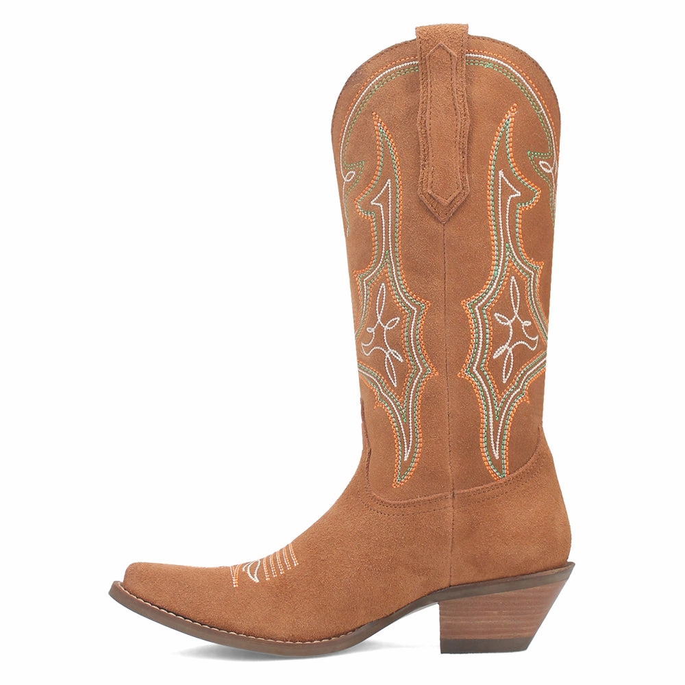 Compression Molded Cushioning Eco Friendly Sole Hot Sauce Embroidered Snip Toe Cowboy Boots