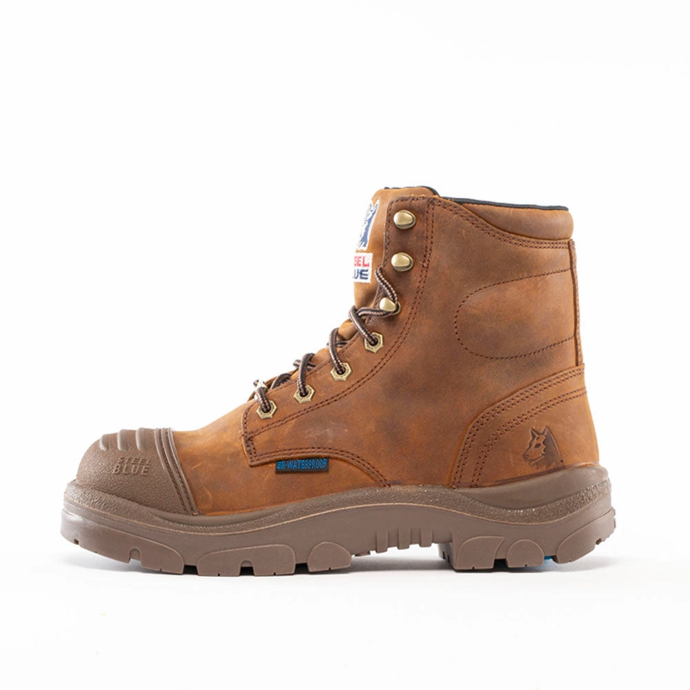 quick dry Argyle Scuff 6 Inch Slip Resistant Wide Steel Toe Work Boots