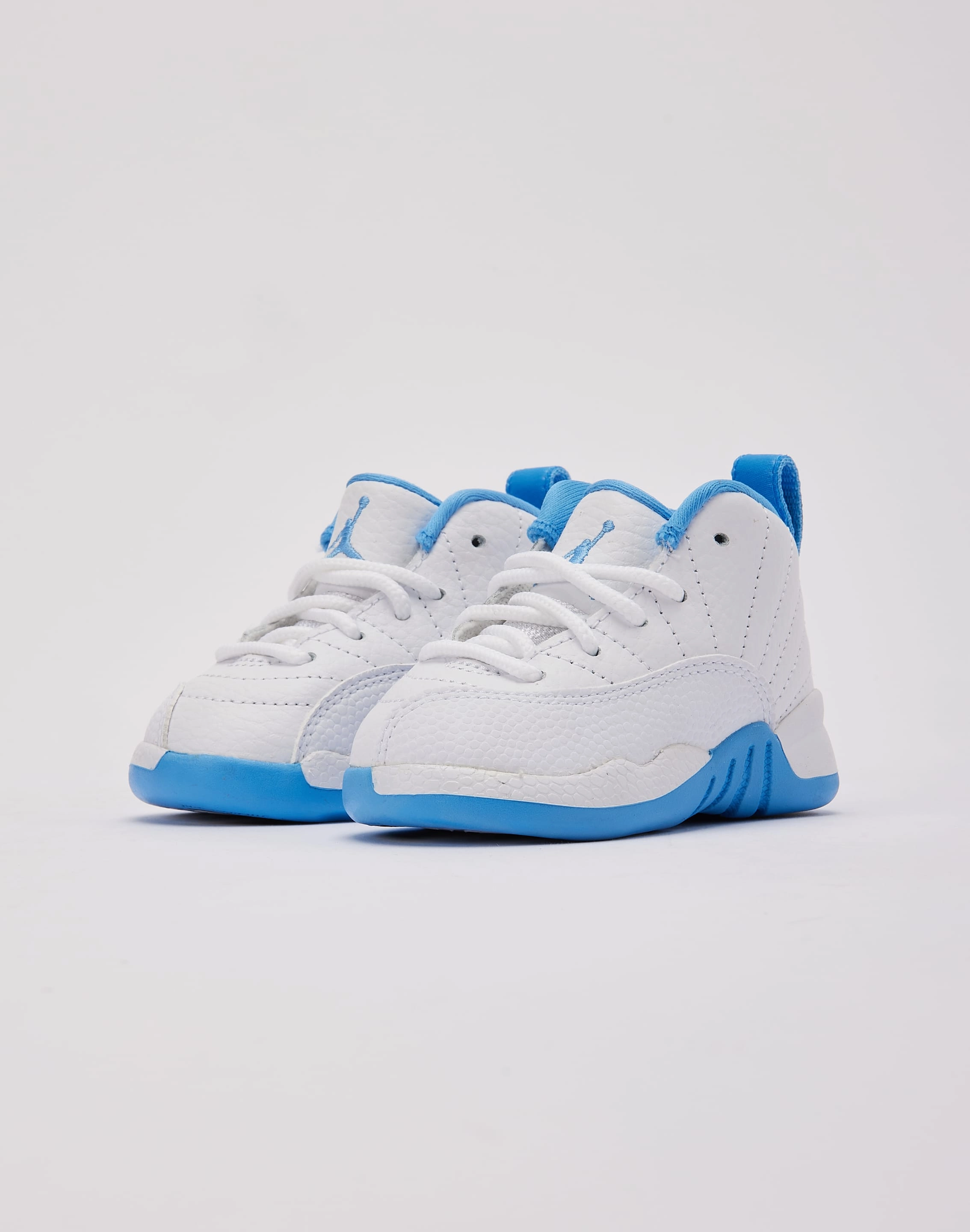 Durable Stitching Jordan Air Jordan 12 Retro 'White and University Blue' Toddler